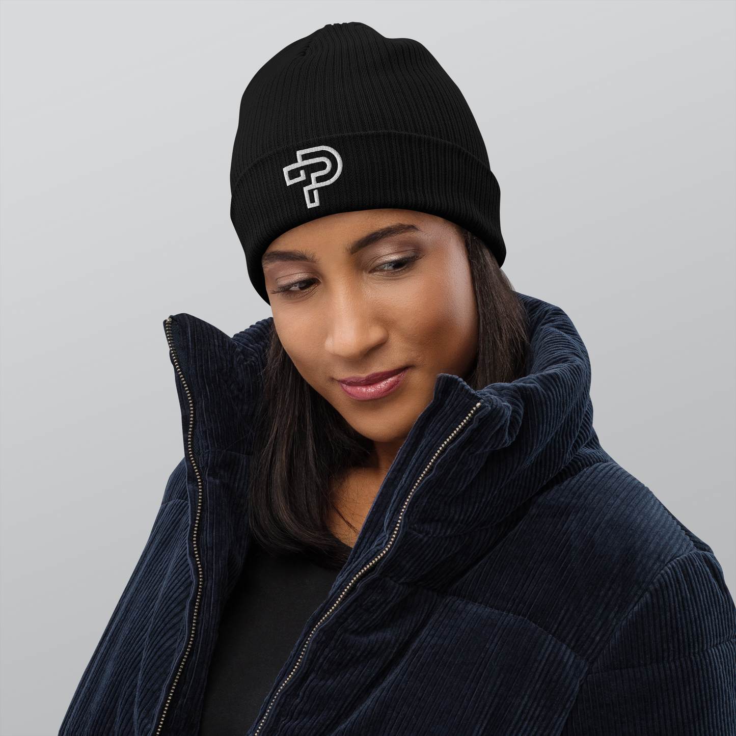 100% Organic ribbed beanie