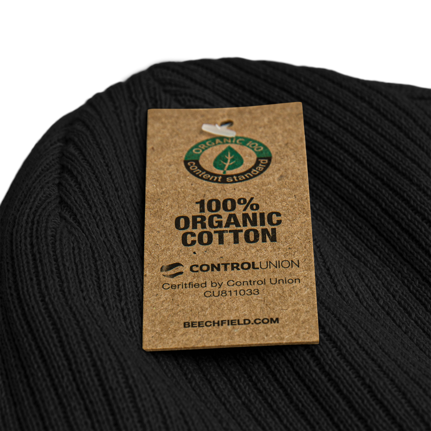 100% Organic ribbed beanie
