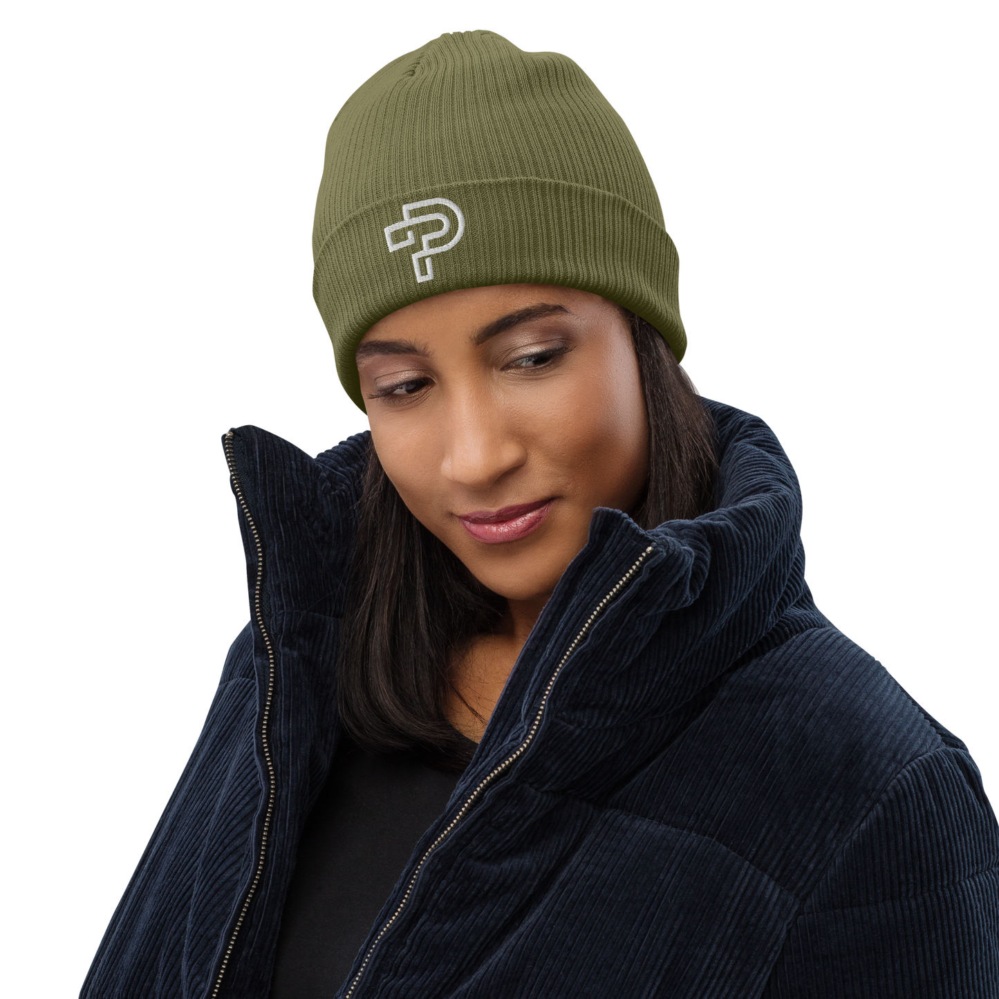 100% Organic ribbed beanie