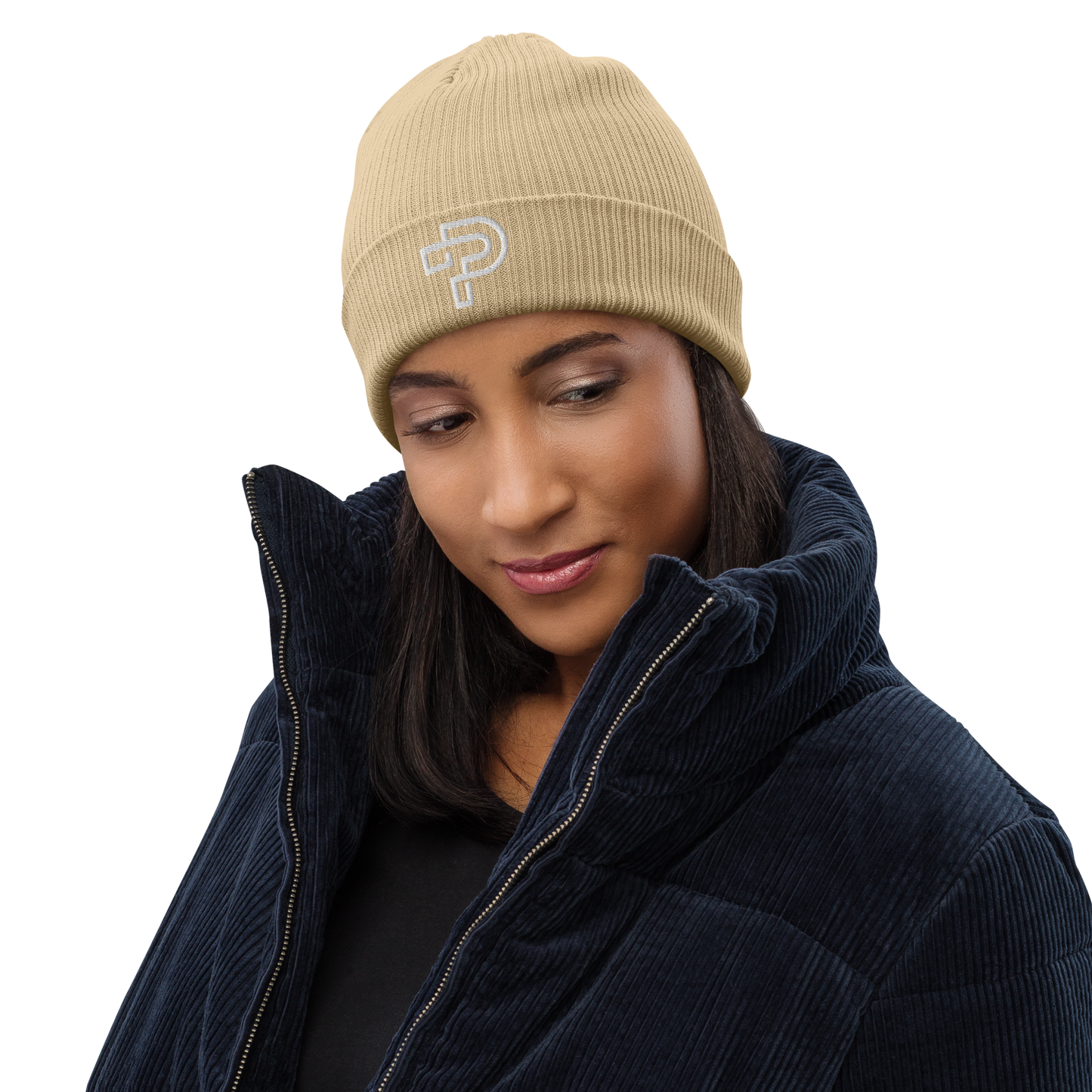 100% Organic ribbed beanie