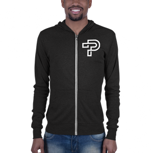 Triblend Lightweight Zip Hoodie Unisex