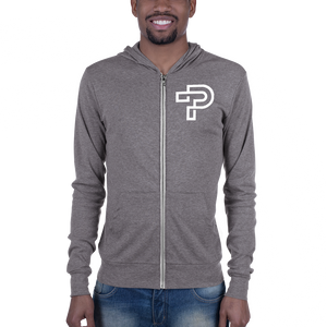 Triblend Lightweight Zip Hoodie Unisex