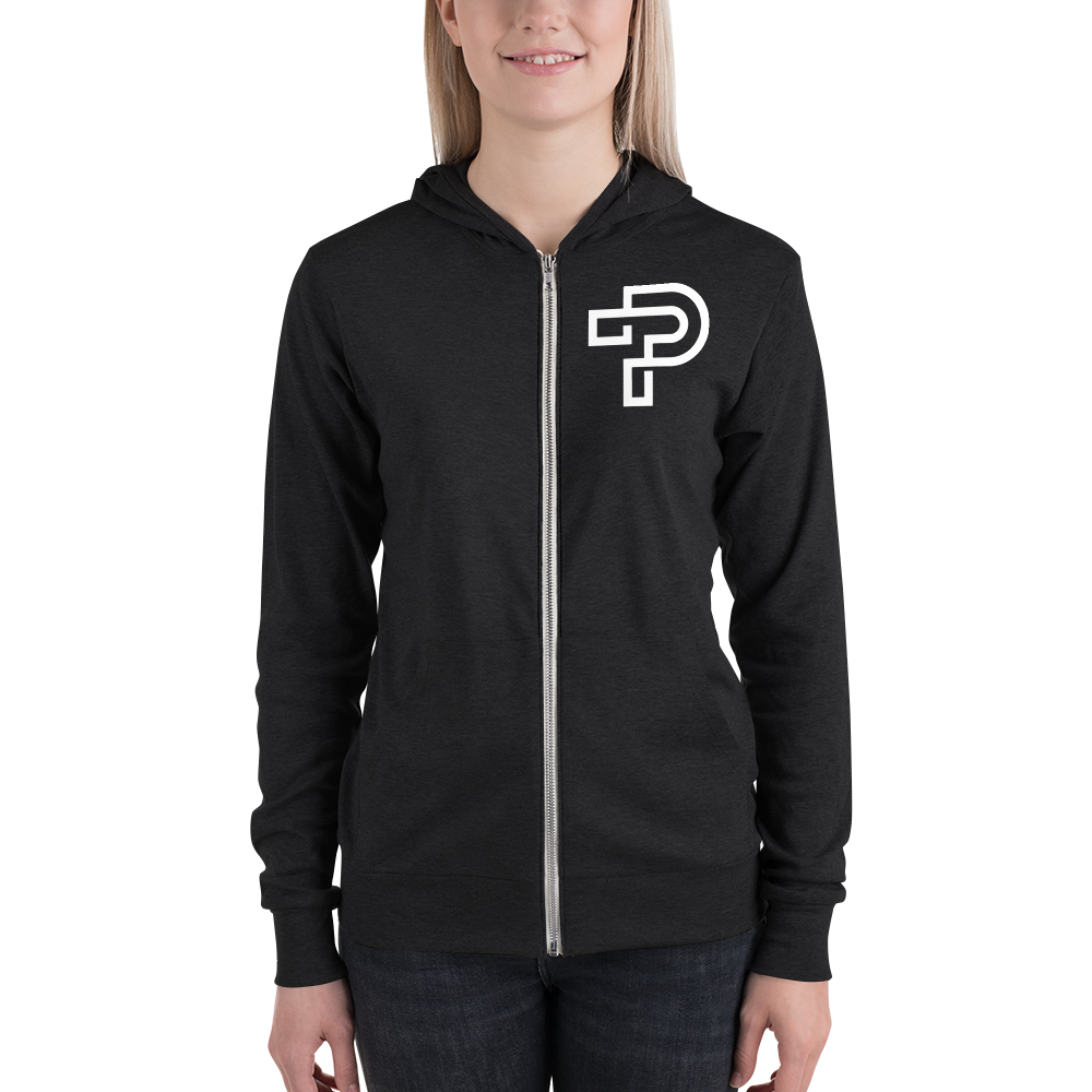Triblend Lightweight Zip Hoodie Unisex