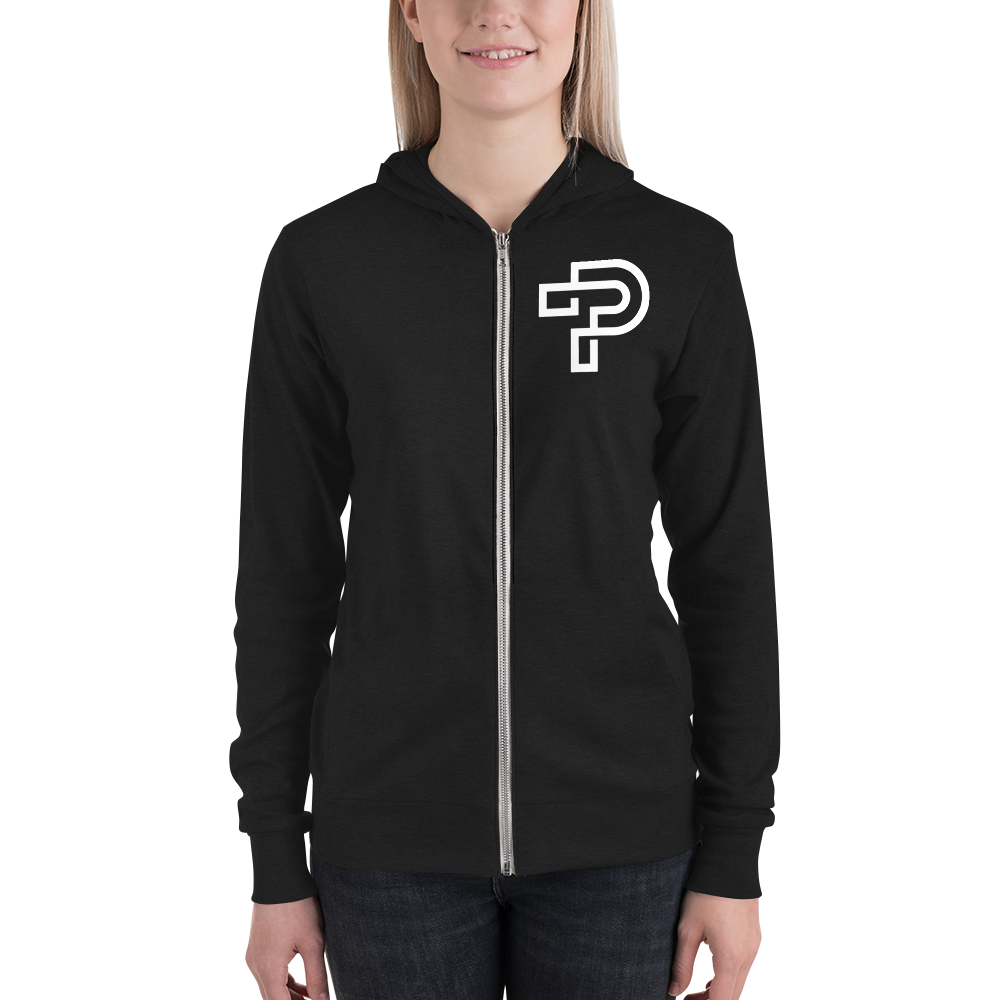 Triblend Lightweight Zip Hoodie Unisex