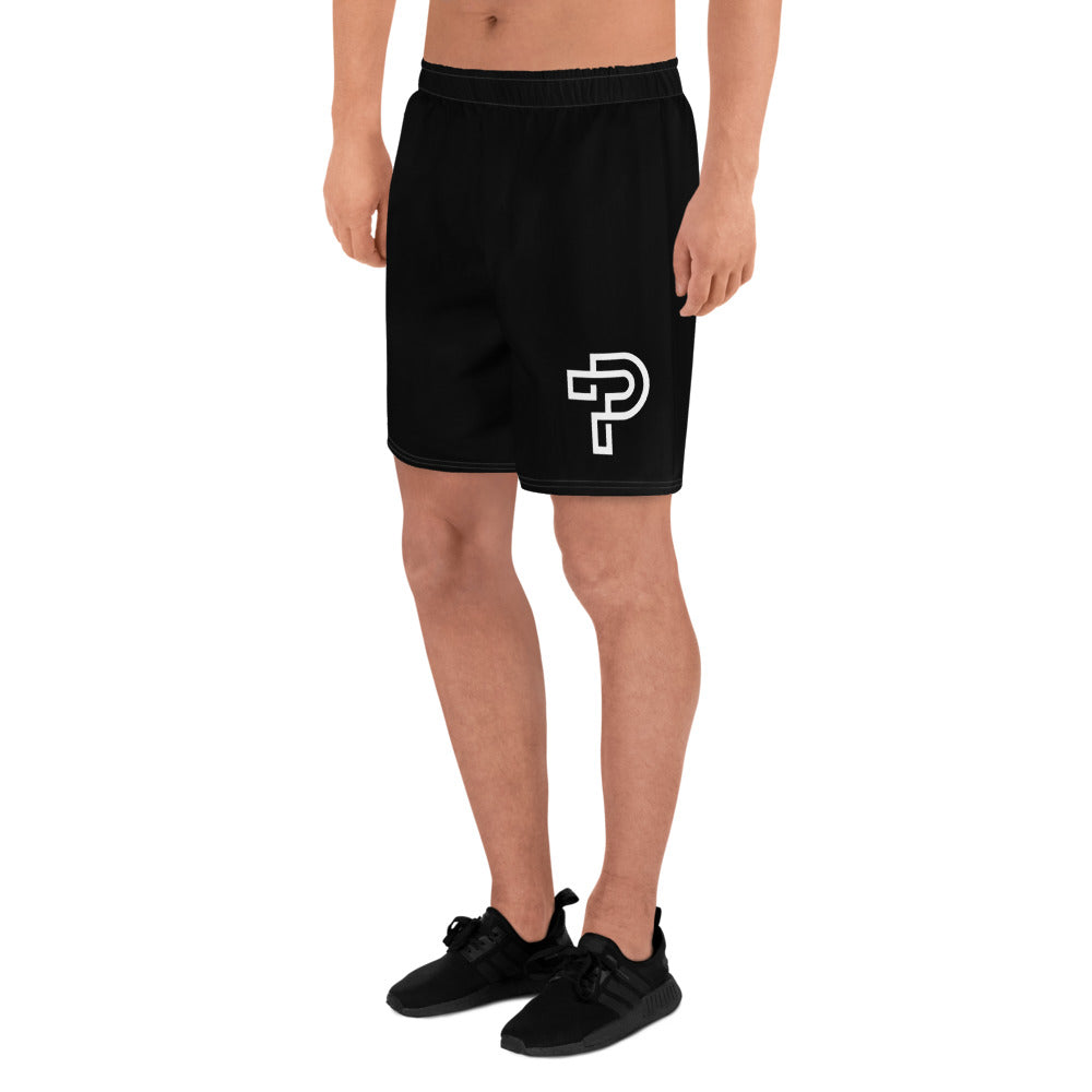 Men's Athletic Long Shorts Black