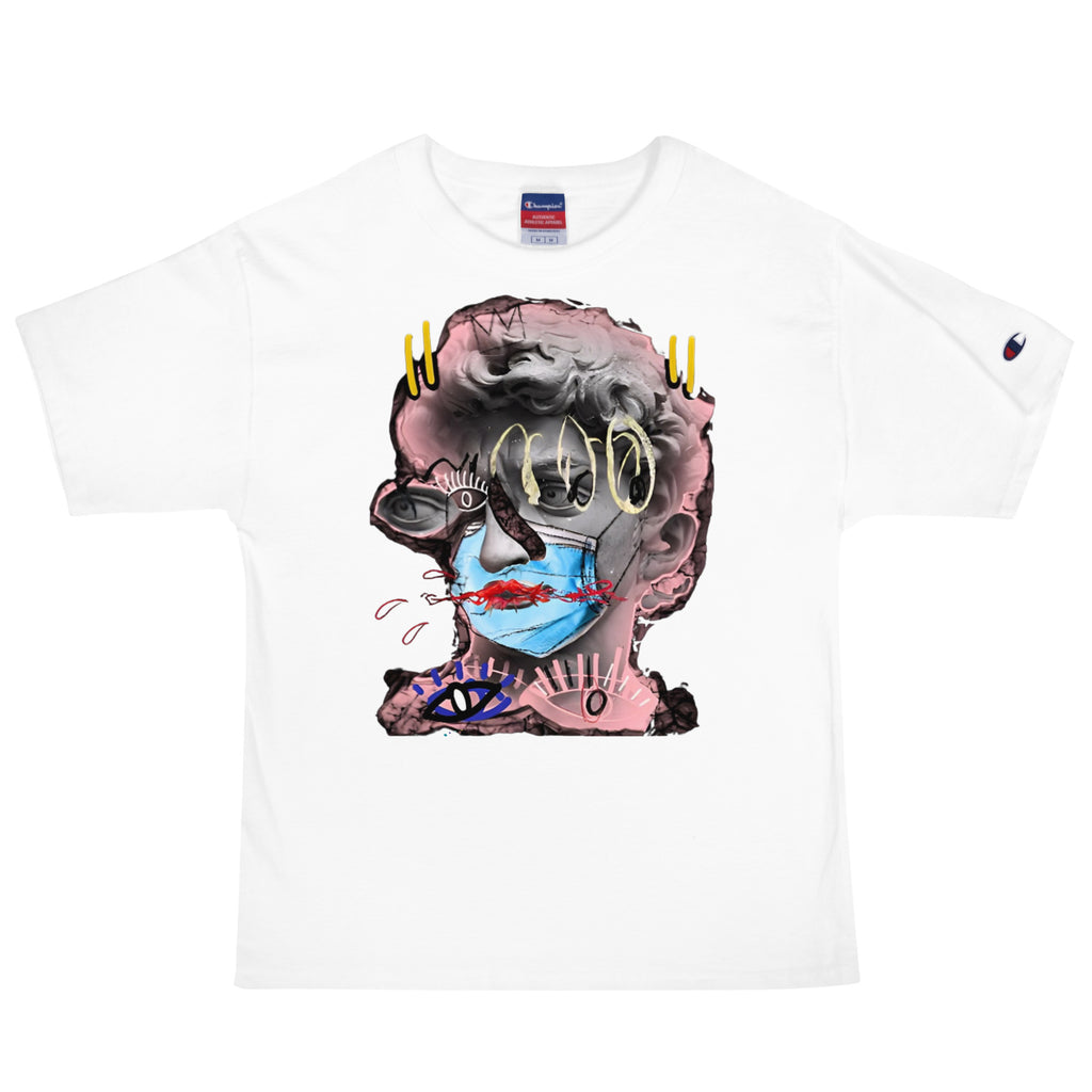 White Limited Champion T-Shirt by ArtbyRaff (Unisex)
