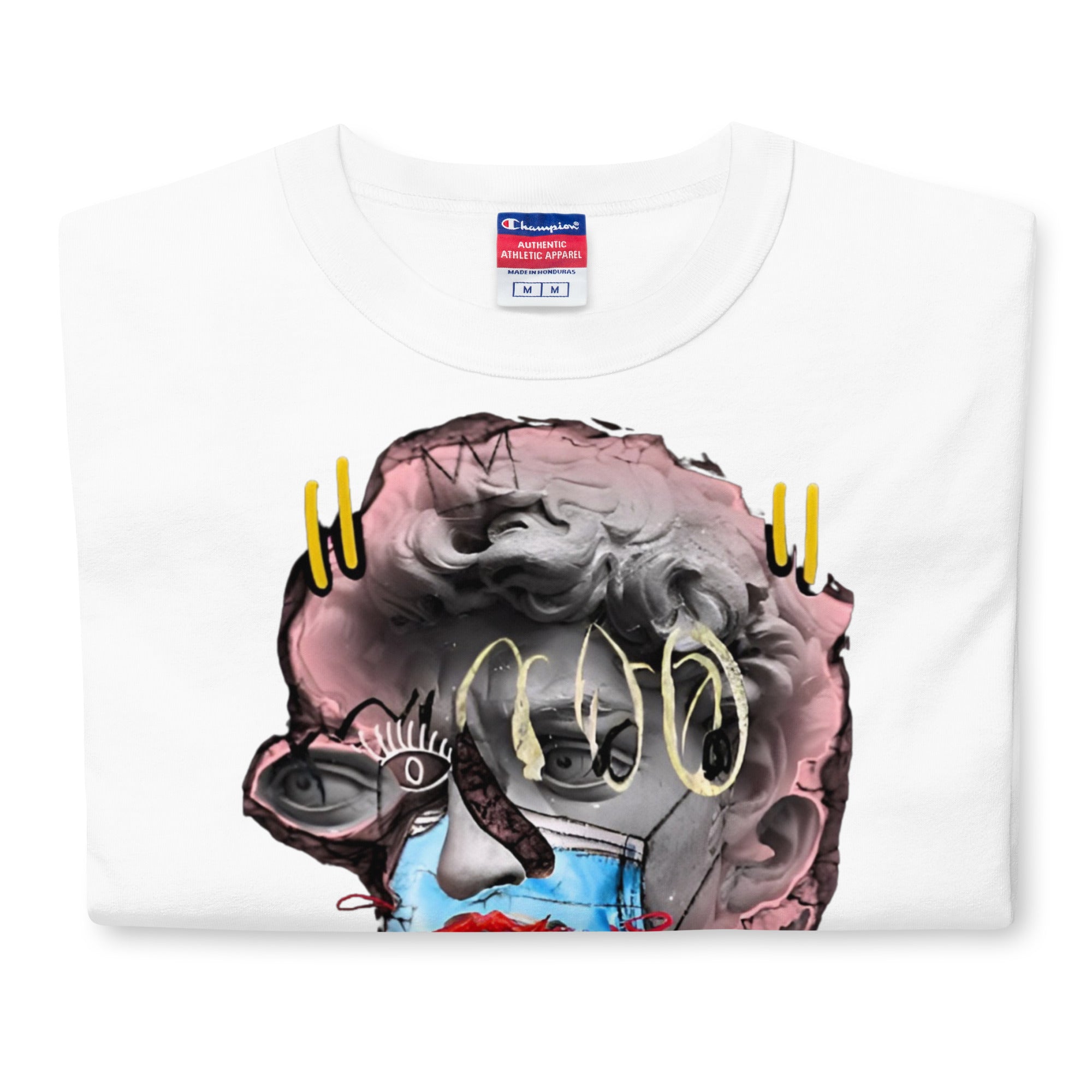 White Limited Champion T-Shirt by ArtbyRaff (Unisex)