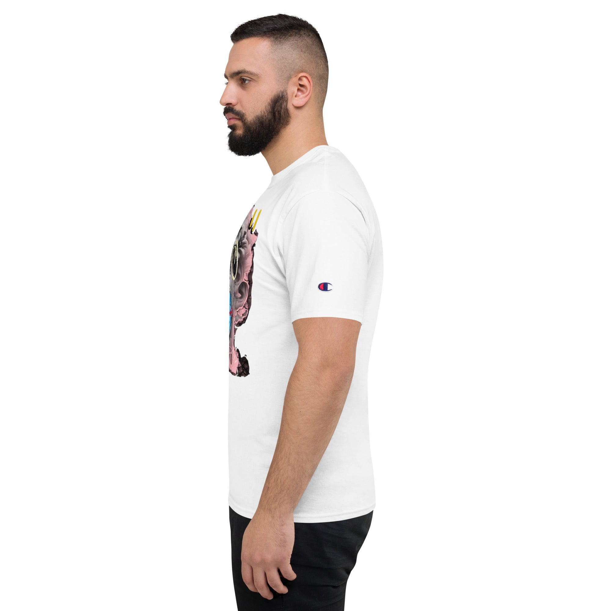 White Limited Champion T-Shirt by ArtbyRaff (Unisex)