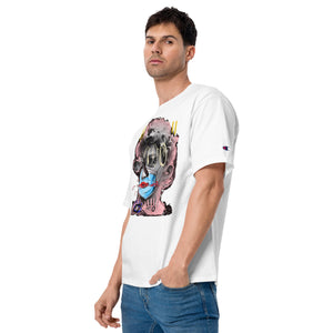 White Limited Champion T-Shirt by ArtbyRaff (Unisex)