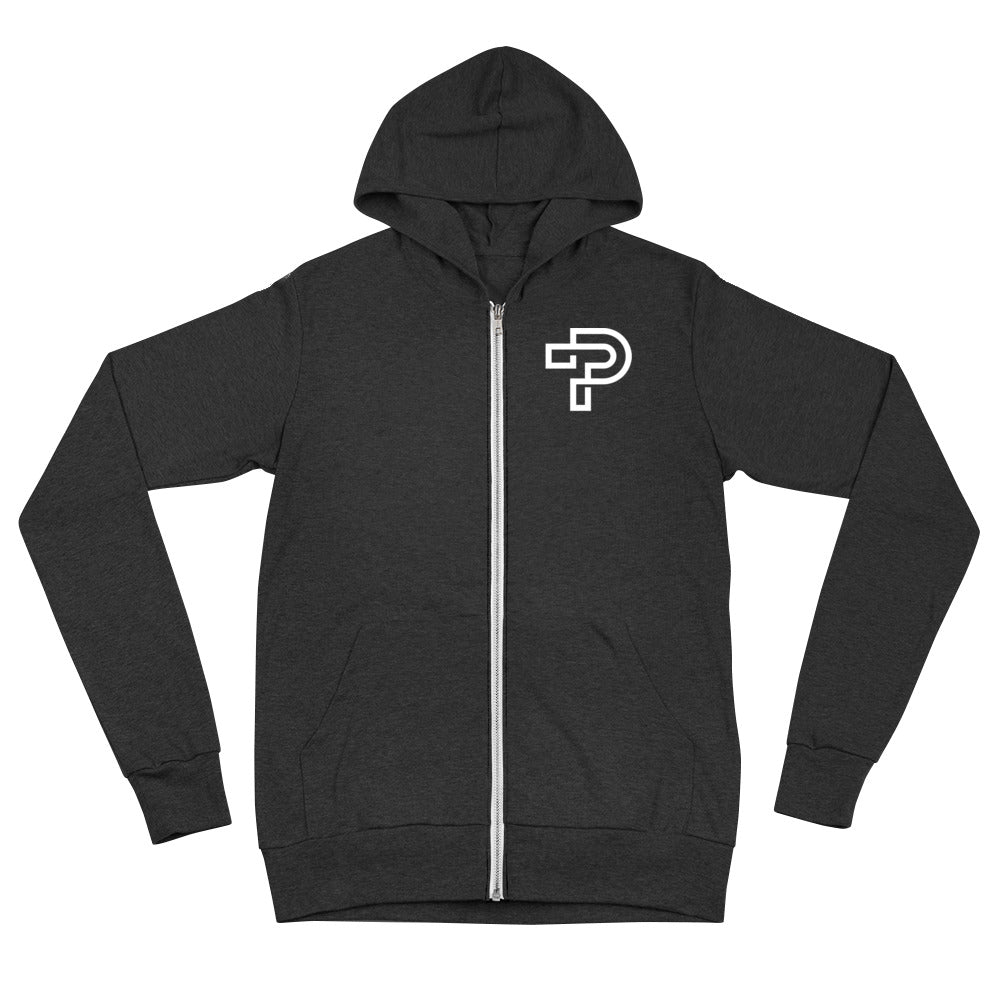 Triblend Lightweight Zip Hoodie Unisex