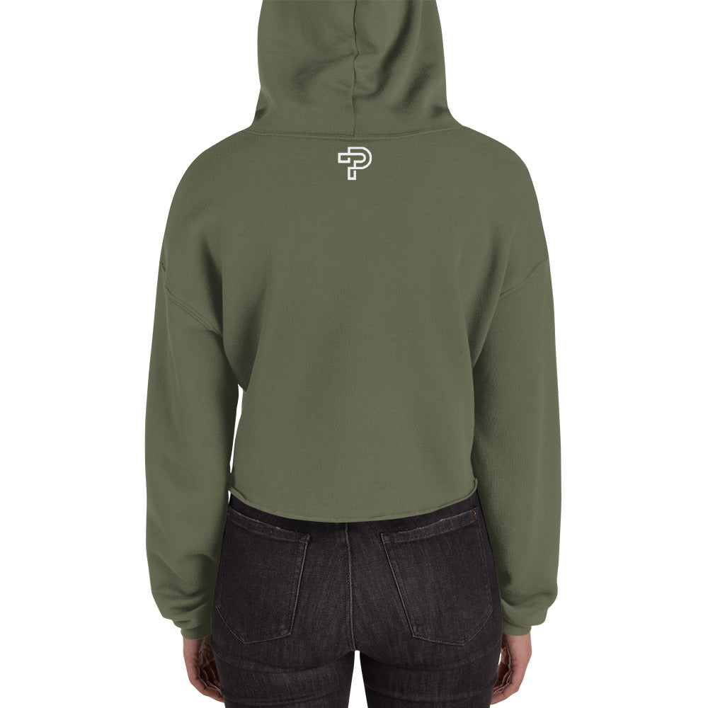 Women Lion Stone Crop Hoodie (Eco)