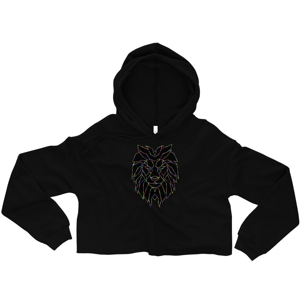 Women Lion Stars Crop Hoodie (Eco)