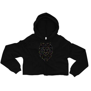 Women Lion Stars Crop Hoodie (Eco)