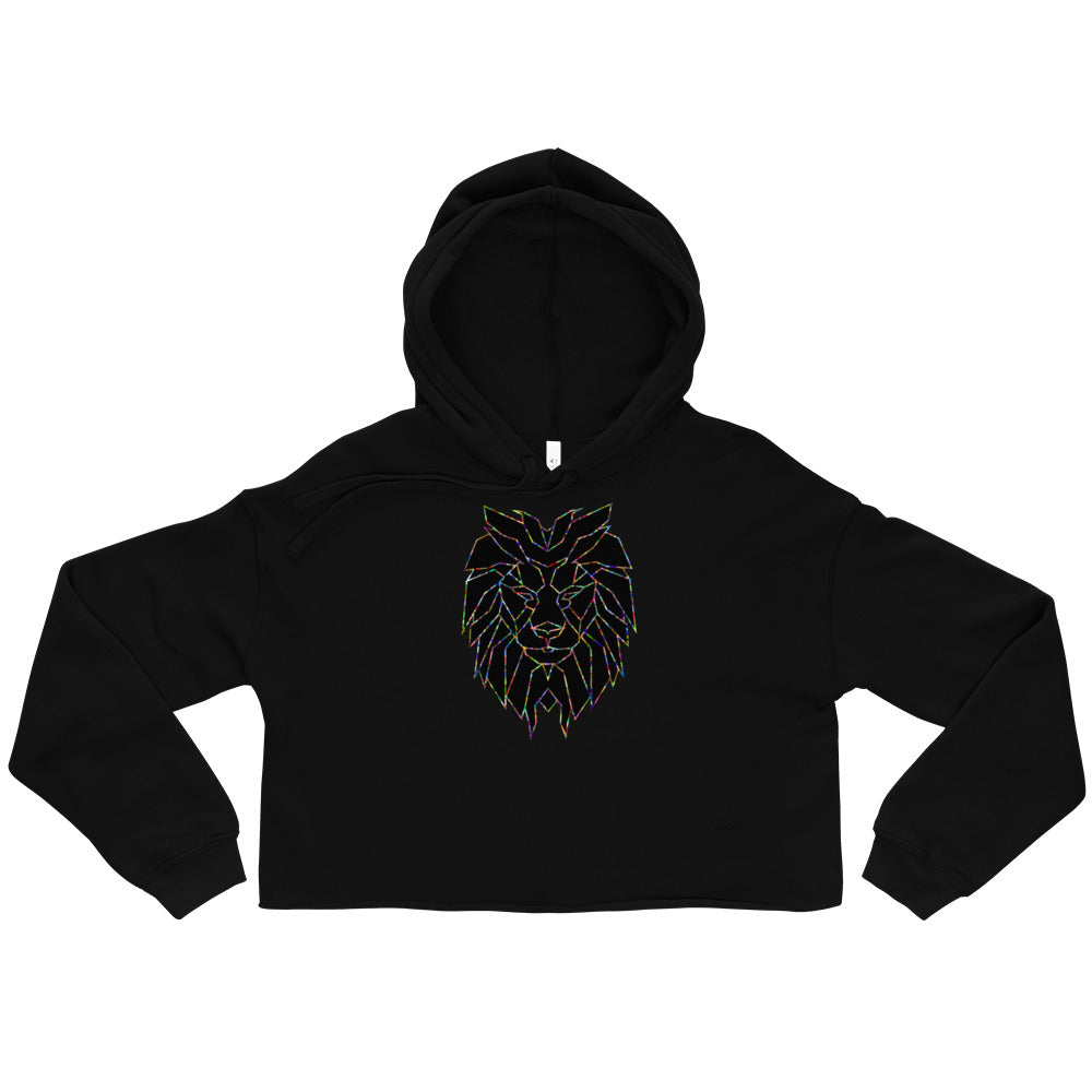 Women Lion Stars Crop Hoodie (Eco)