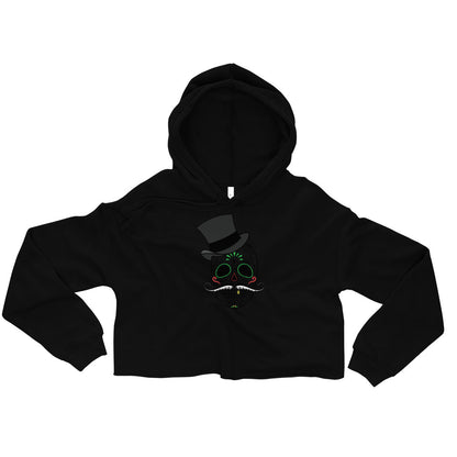 Women Skull Crop Hoodie (Eco)