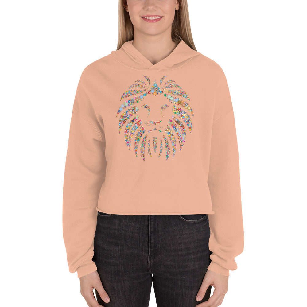 Women Lion Stone Crop Hoodie (Eco)
