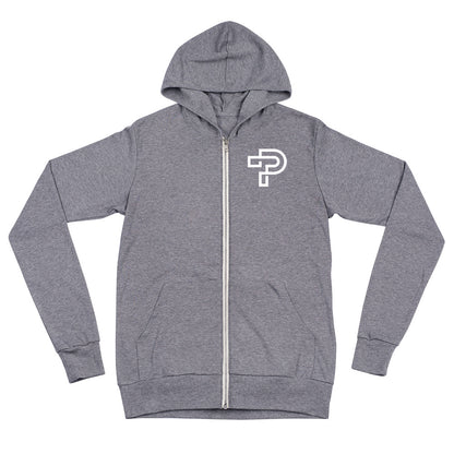Triblend Lightweight Zip Hoodie Unisex