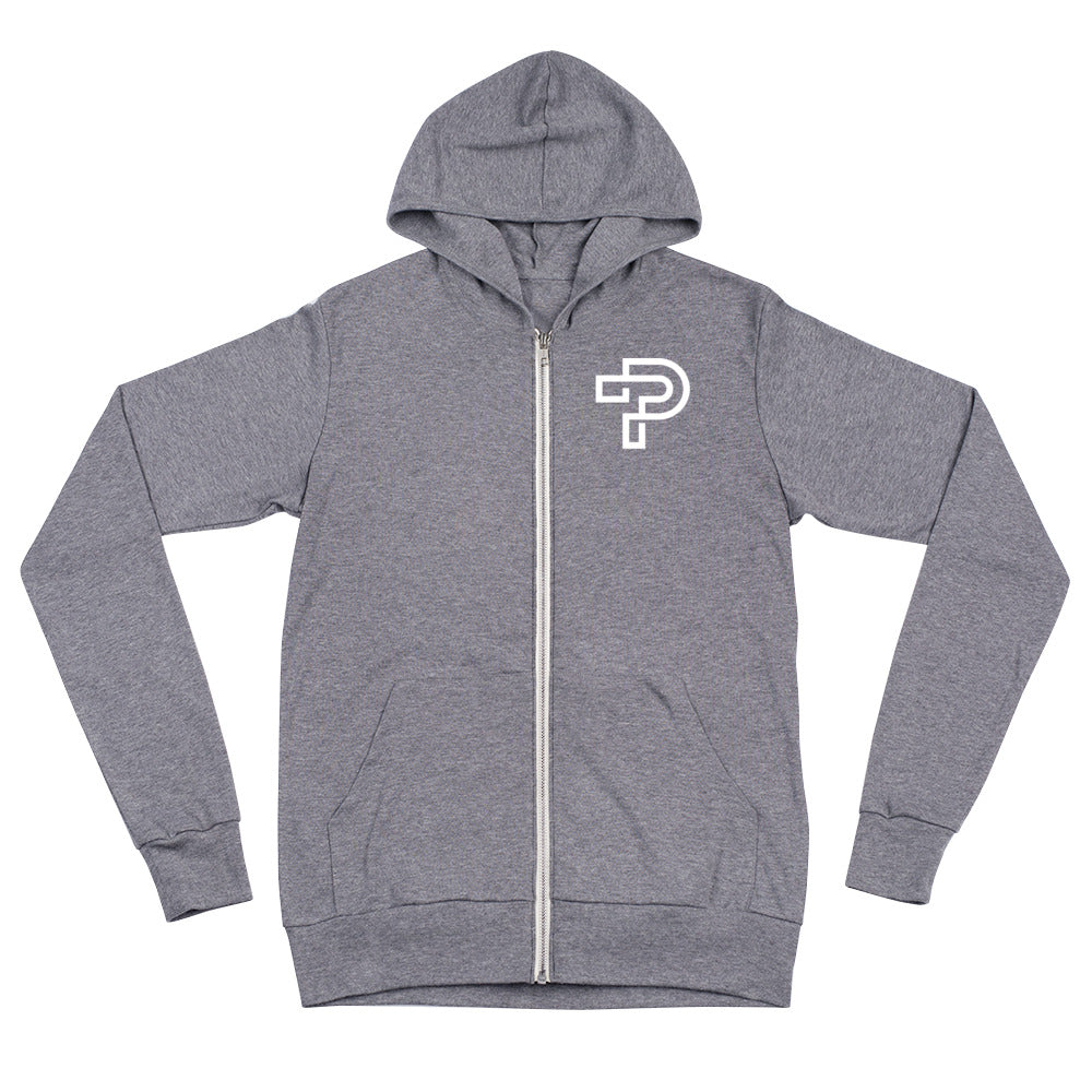 Triblend Lightweight Zip Hoodie Unisex