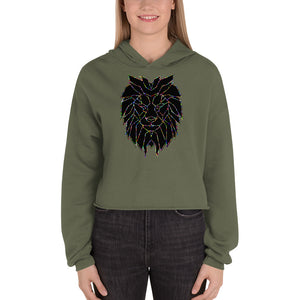 Women Lion Stars Crop Hoodie (Eco)