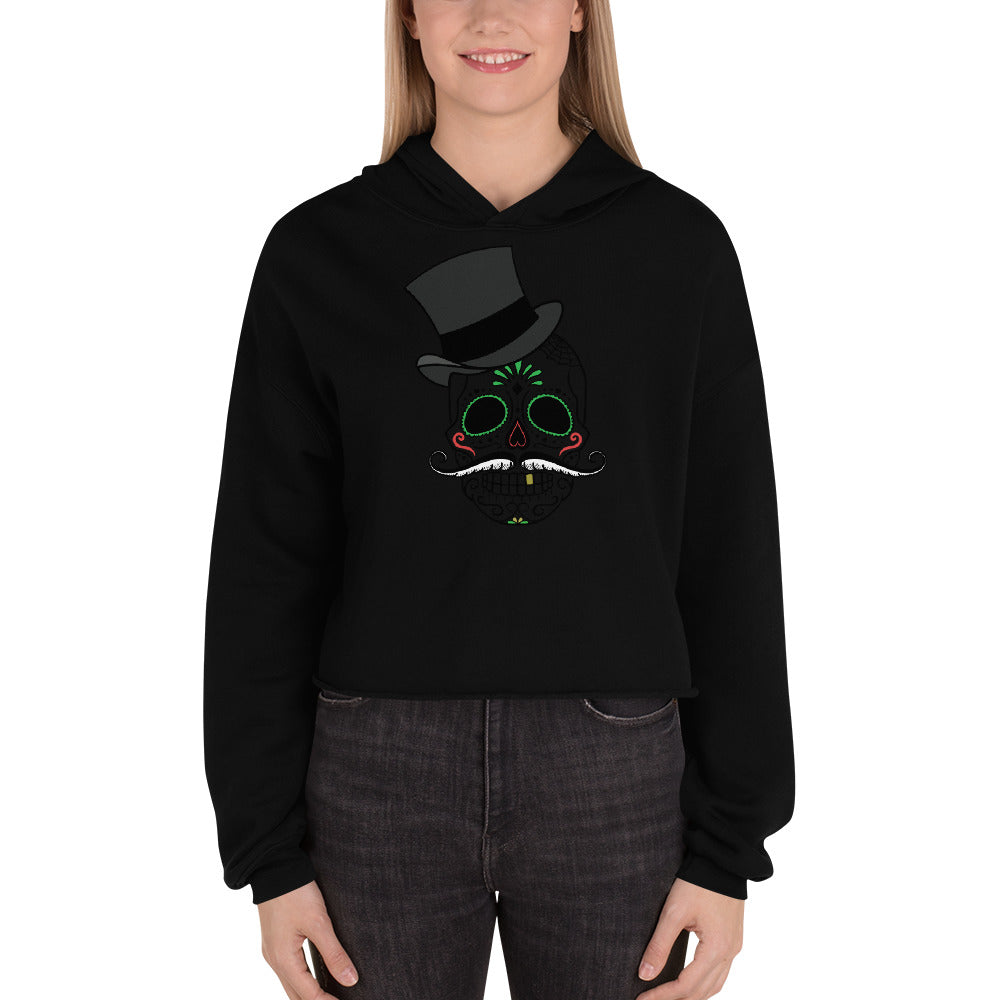 Women Skull Crop Hoodie (Eco)