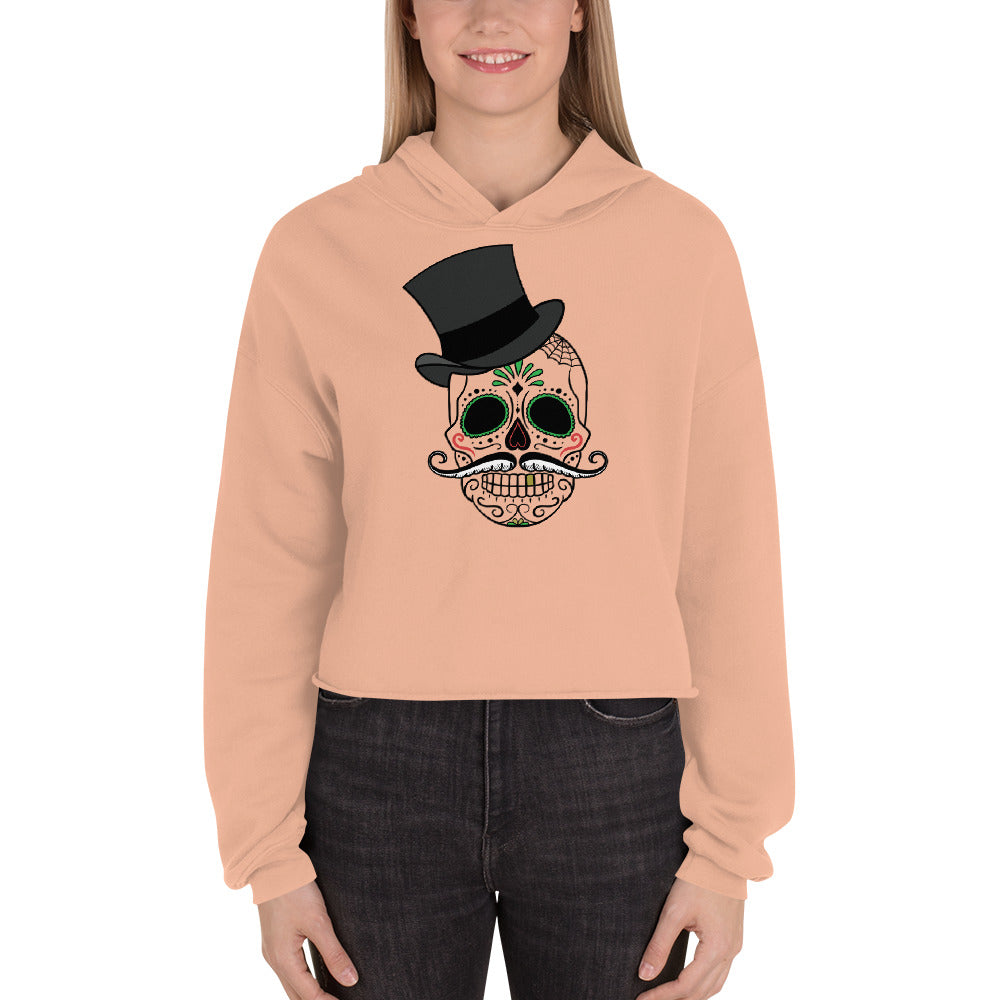 Women Skull Crop Hoodie (Eco)