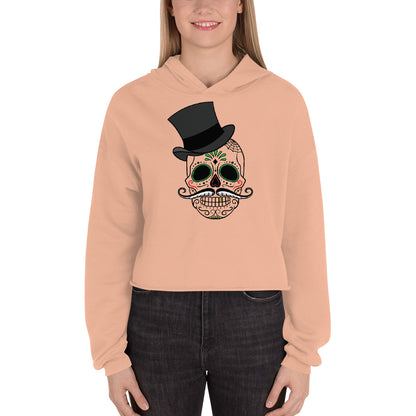 Women Skull Crop Hoodie (Eco)