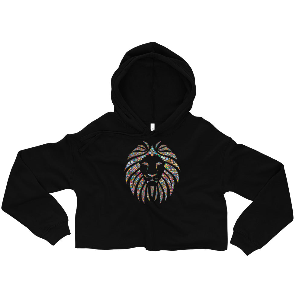 Women Lion Stone Crop Hoodie (Eco)