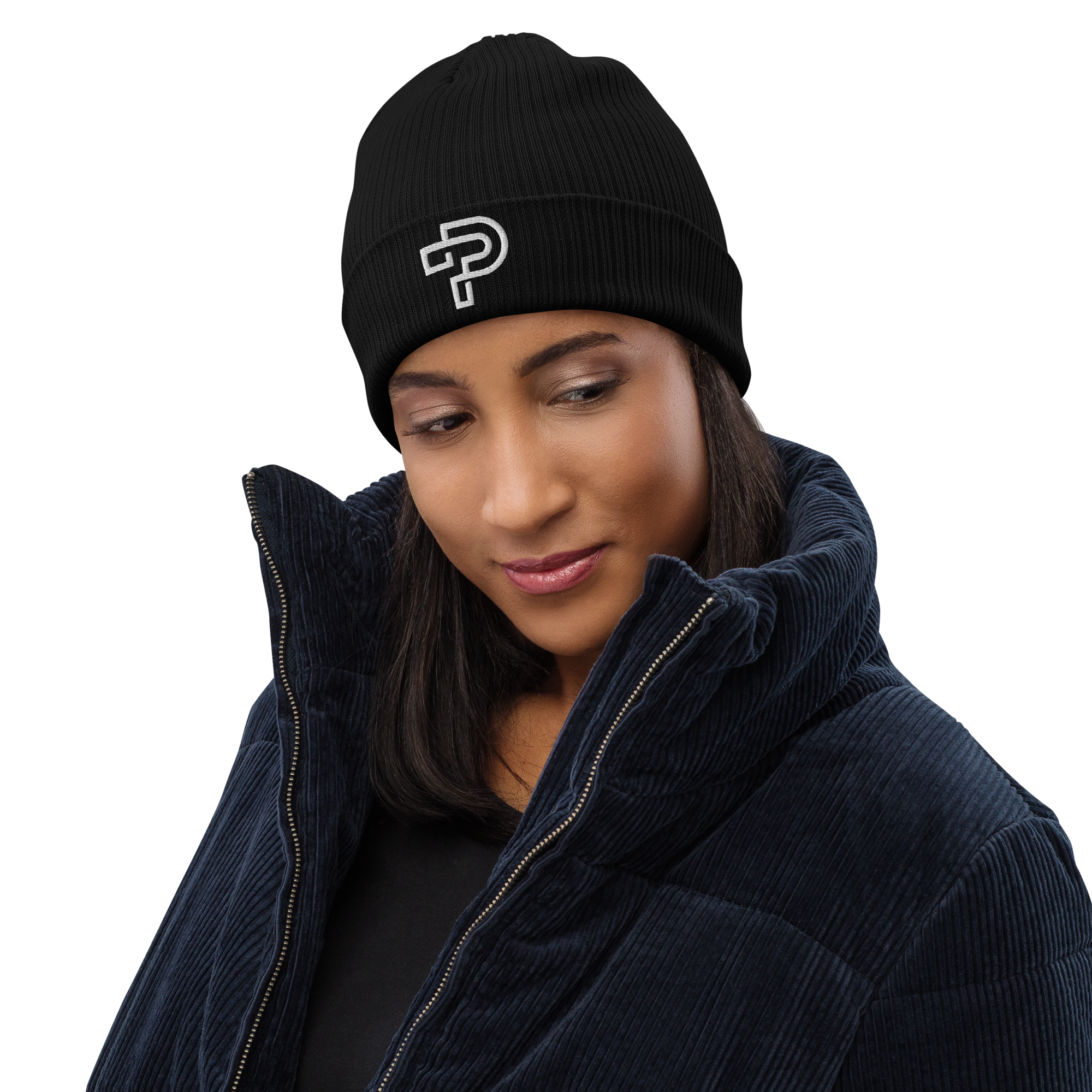100% Organic ribbed beanie