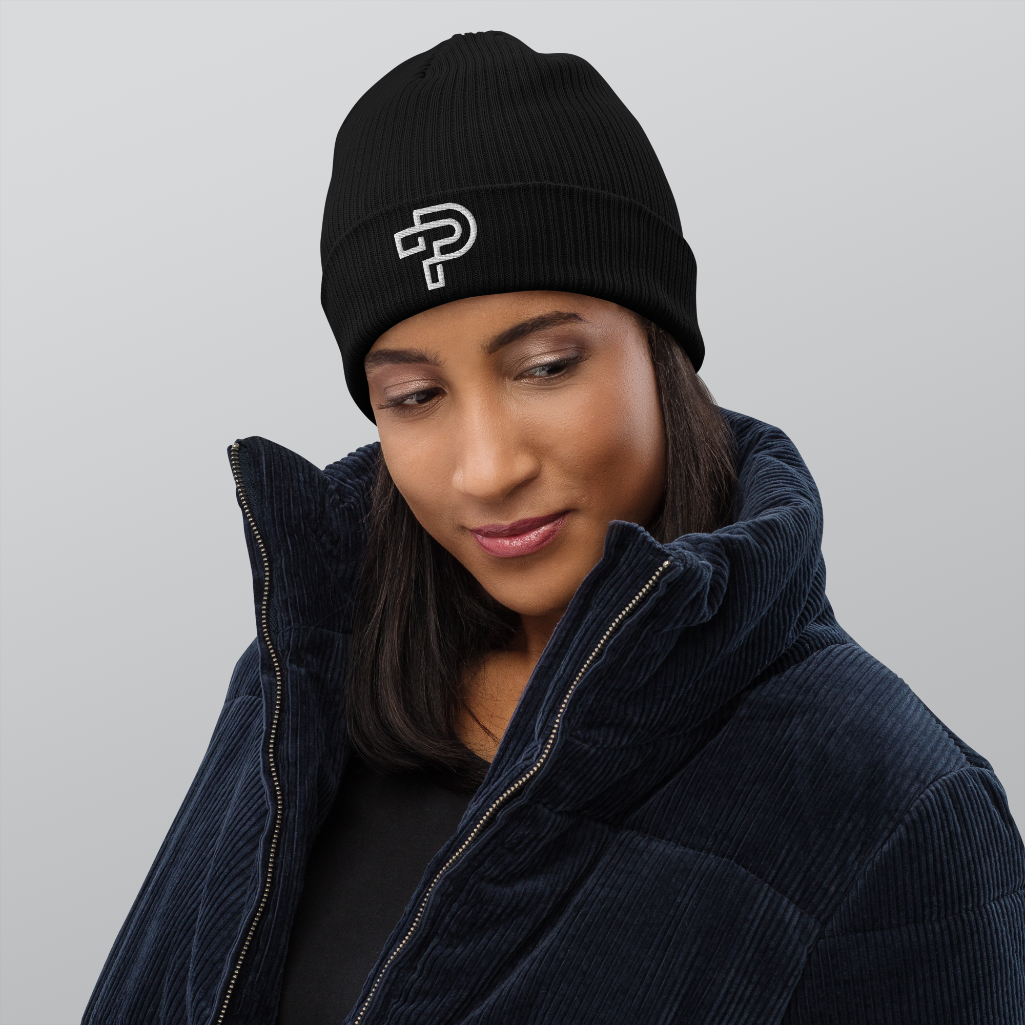 100% Organic ribbed beanie