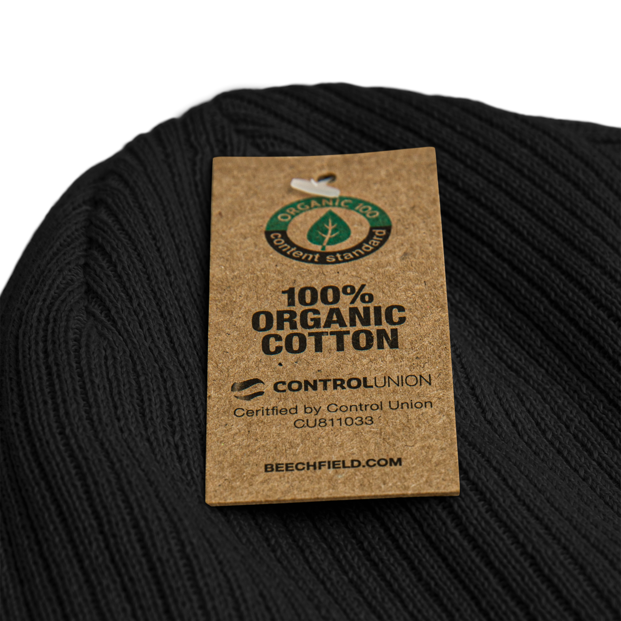 100% Organic ribbed beanie