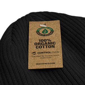100% Organic ribbed beanie