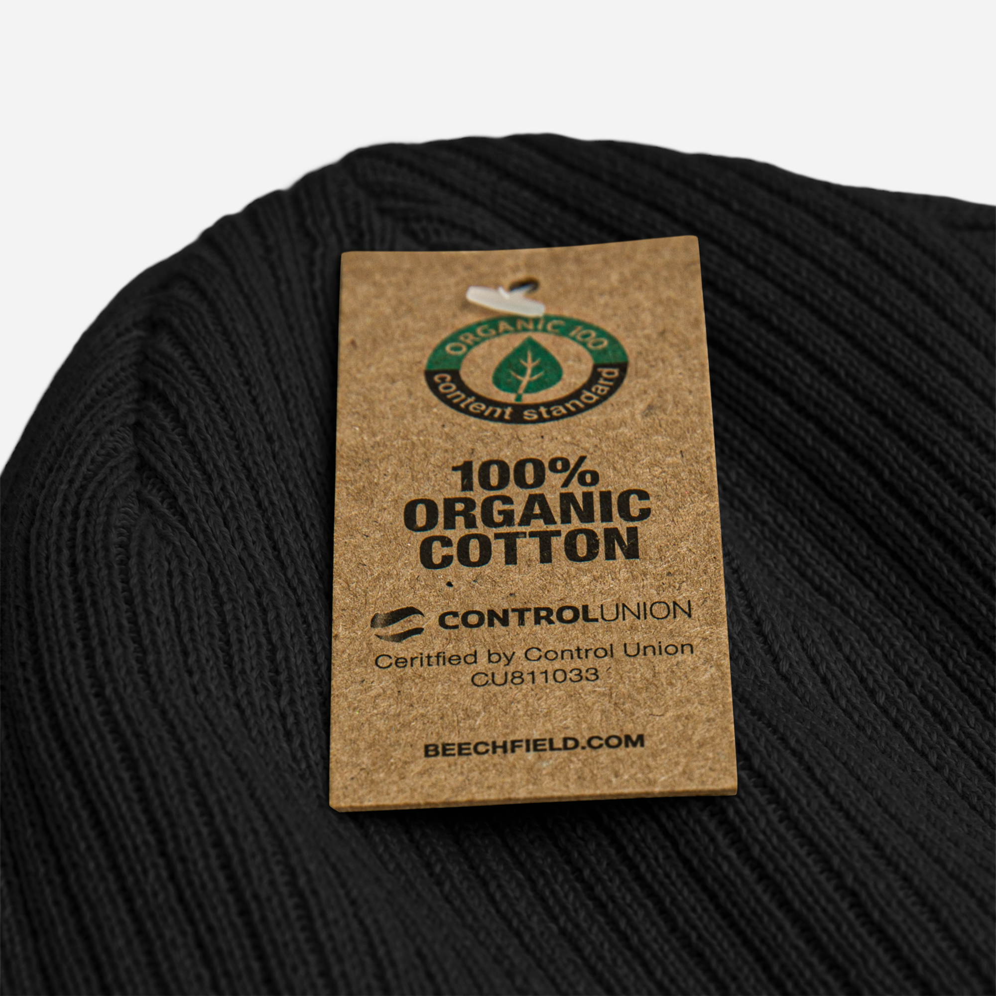 100% Organic ribbed beanie