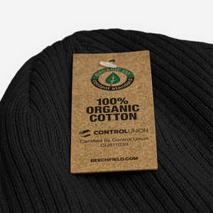 100% Organic ribbed beanie