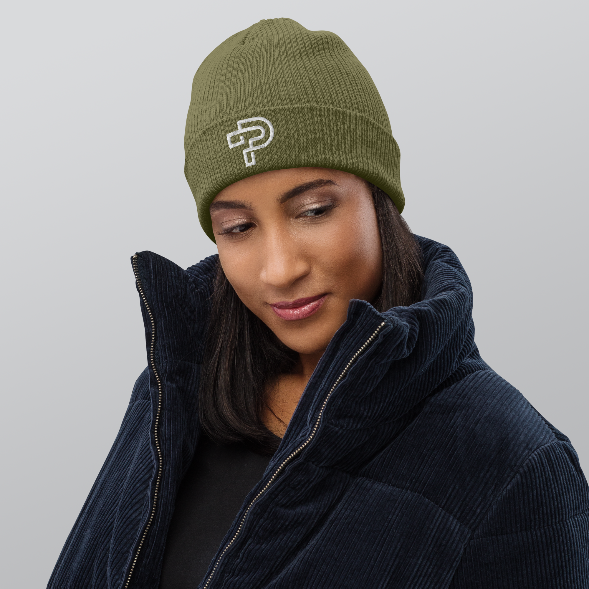 100% Organic ribbed beanie