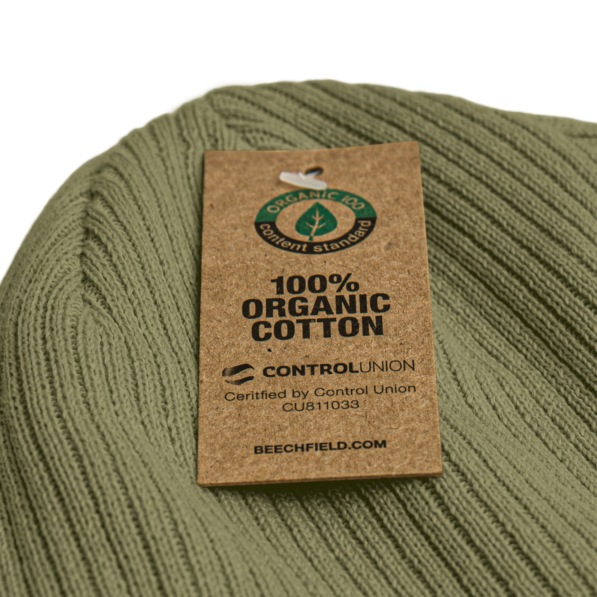 100% Organic ribbed beanie
