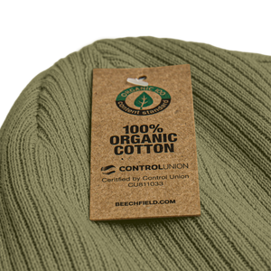 100% Organic ribbed beanie