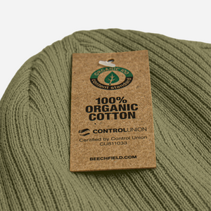 100% Organic ribbed beanie