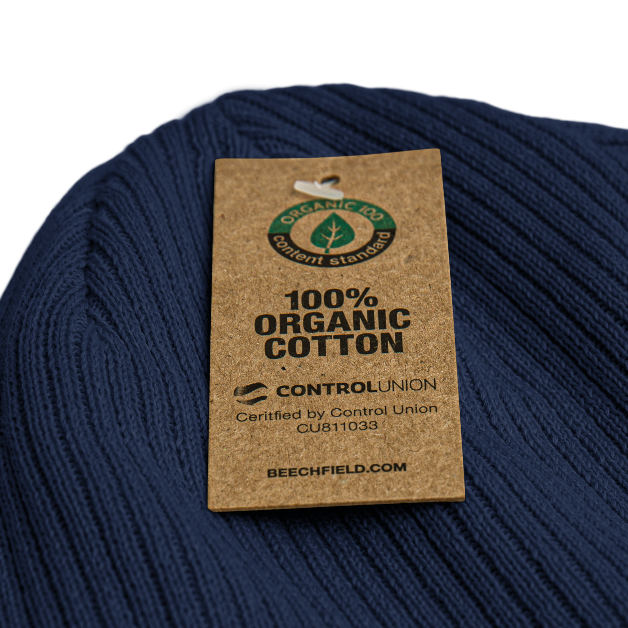 100% Organic ribbed beanie