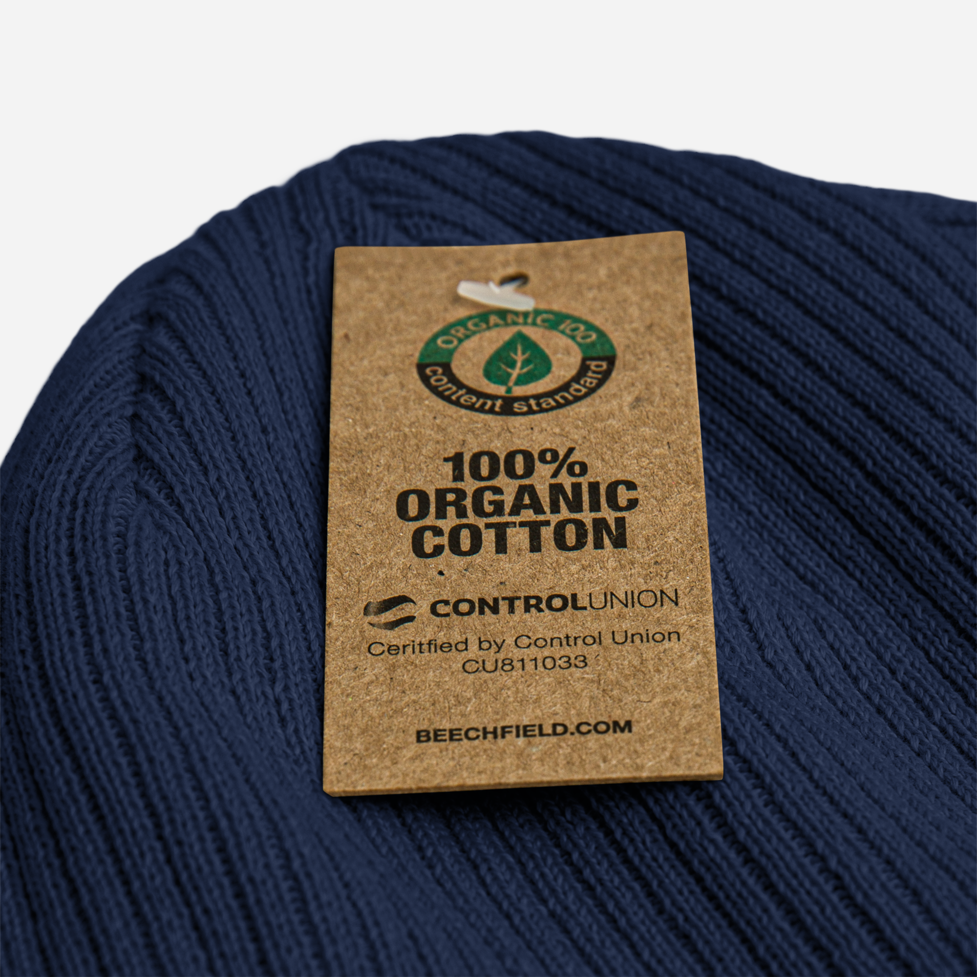 100% Organic ribbed beanie