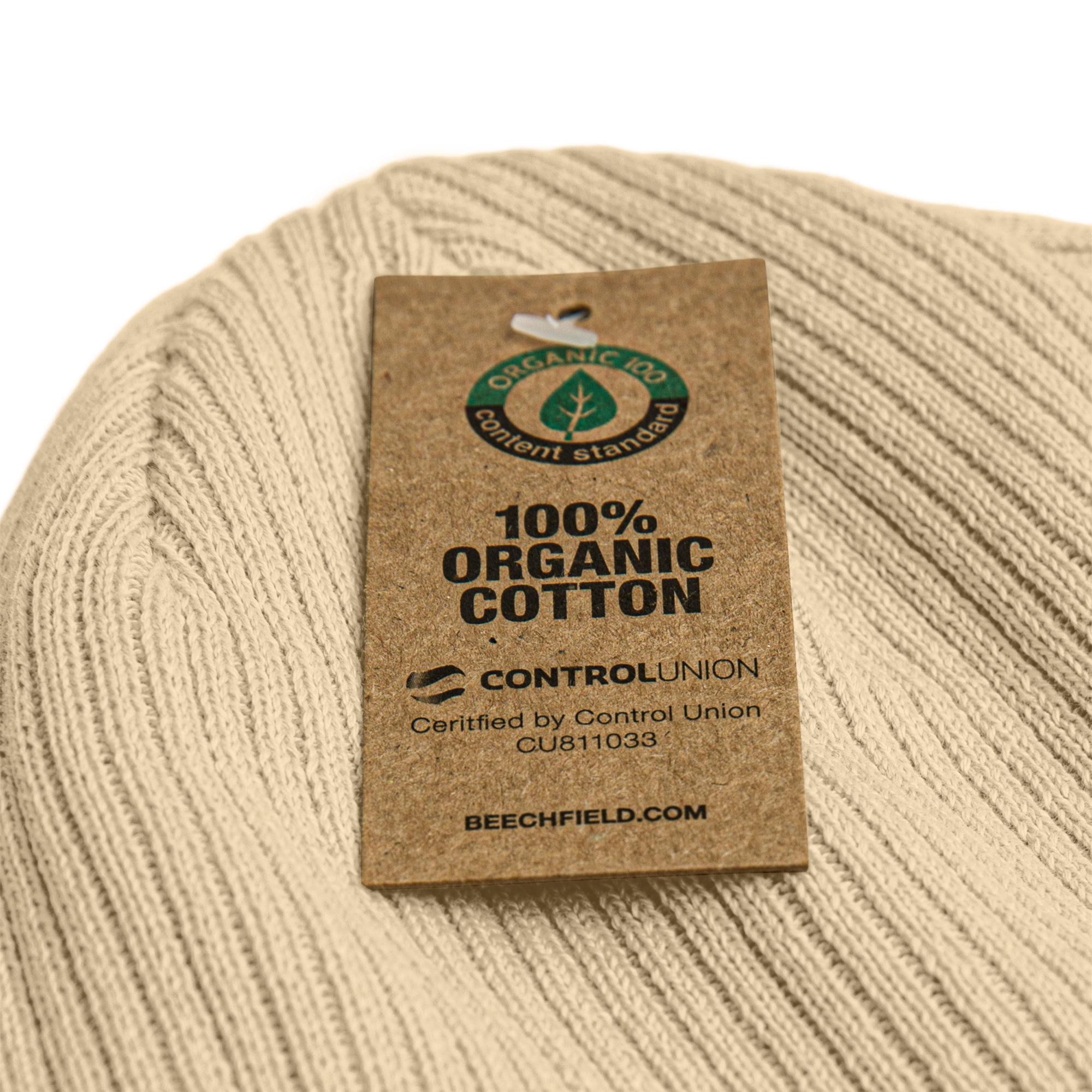 100% Organic ribbed beanie