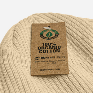 100% Organic ribbed beanie