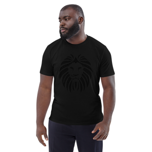Lion Black Unisex 100% organic cotton t-shirt