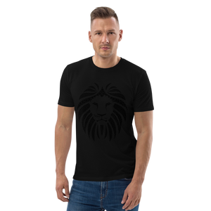 Lion Black Unisex 100% organic cotton t-shirt
