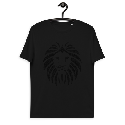 Lion Black Unisex 100% organic cotton t-shirt