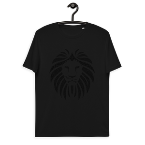 Lion Black Unisex 100% organic cotton t-shirt