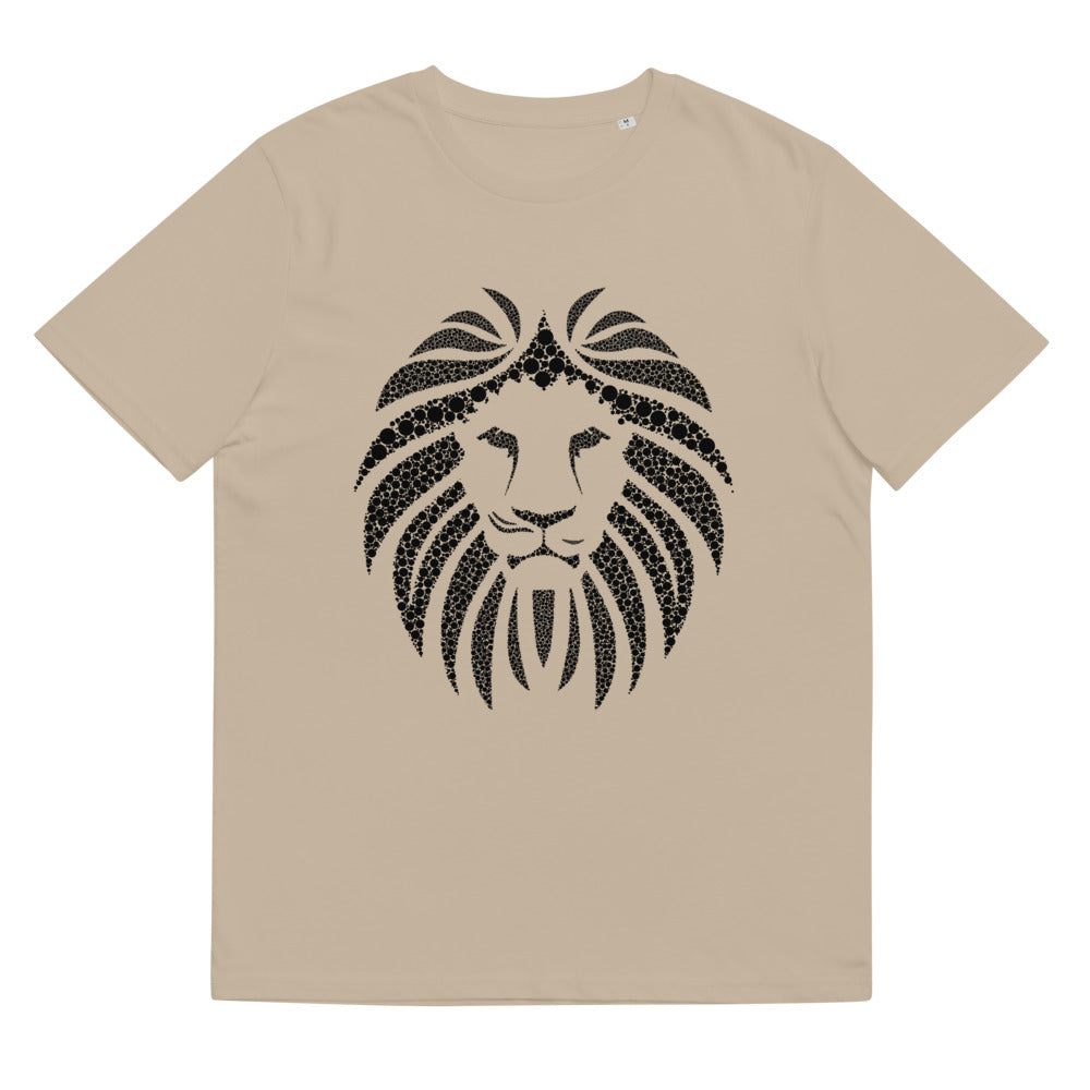 Lion Black Unisex 100% organic cotton t-shirt