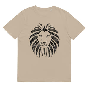 Lion Black Unisex 100% organic cotton t-shirt
