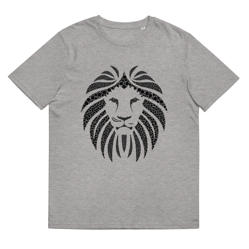 Lion Black Unisex 100% organic cotton t-shirt