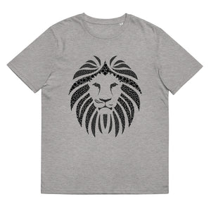 Lion Black Unisex 100% organic cotton t-shirt