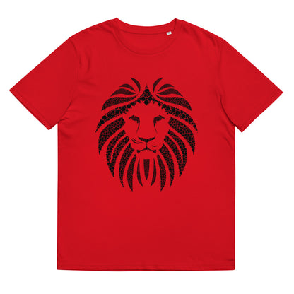 Lion Black Unisex 100% organic cotton t-shirt